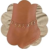 Iaceble Boho Small Love Heart Anklet Heart Tassel Anklet Hollow Heart Anklet Bracelet Gold Heart Anklet Foot Chain Summer Beach Anklets Jewelry for Women