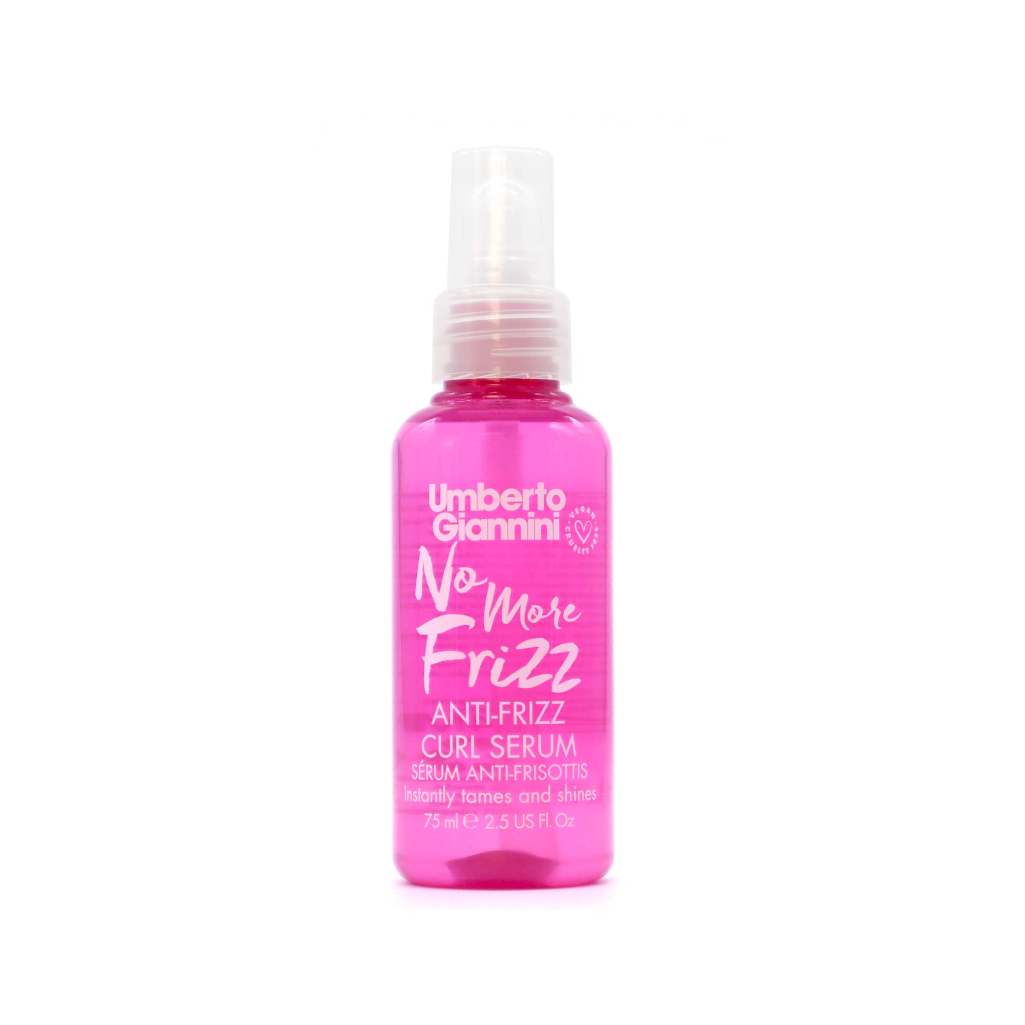 Umberto Giannini No More Frizz Curl Serum for Taming Frizzy, Dry, Damaged and Coloured Hair - 75ml Vegan Cruelty Free Styling Hair Serum For Curly, Wavy, Coily Hair Textures โ image 1