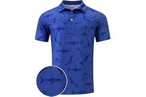 uideazone Golf Shirts for Men Dry Fit Polo Shirt Short Sleeve Moisture Wicking Golf Polos Performance Golf Tennis Shirt