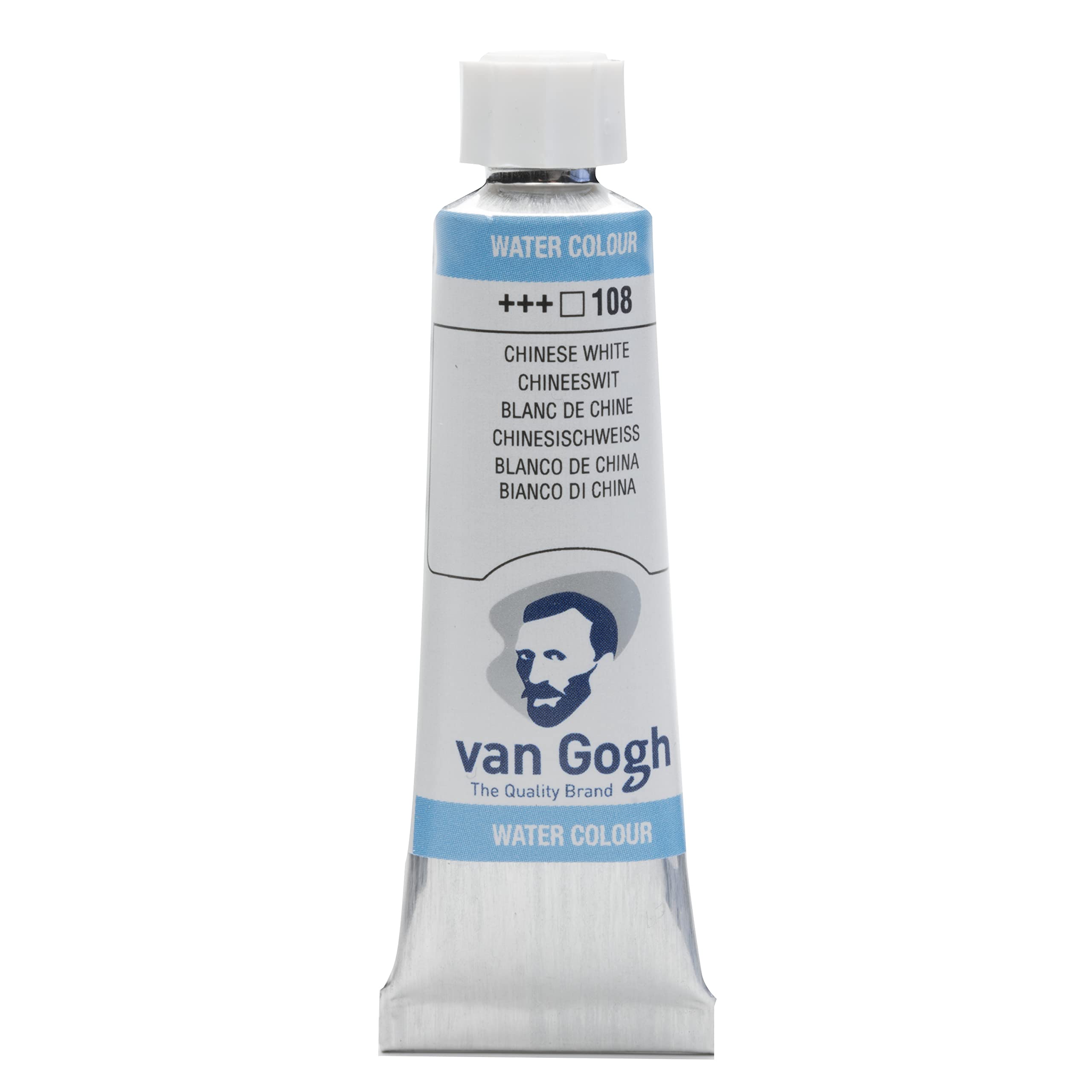 Van Gogh Watercolour Paint, 10ml Tube, Chinese White 108