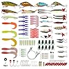 Goture-Fishing-Lures-Set-Including-Soft-Hard-Fishing-Lures-Topwater-Baits-Minnow-Popper-Jig-Heads-Swivels-and-Other-Fishing-Gear-Tools-with-Fishing-Tackle-Box-for-Saltwater-and-Freshwater