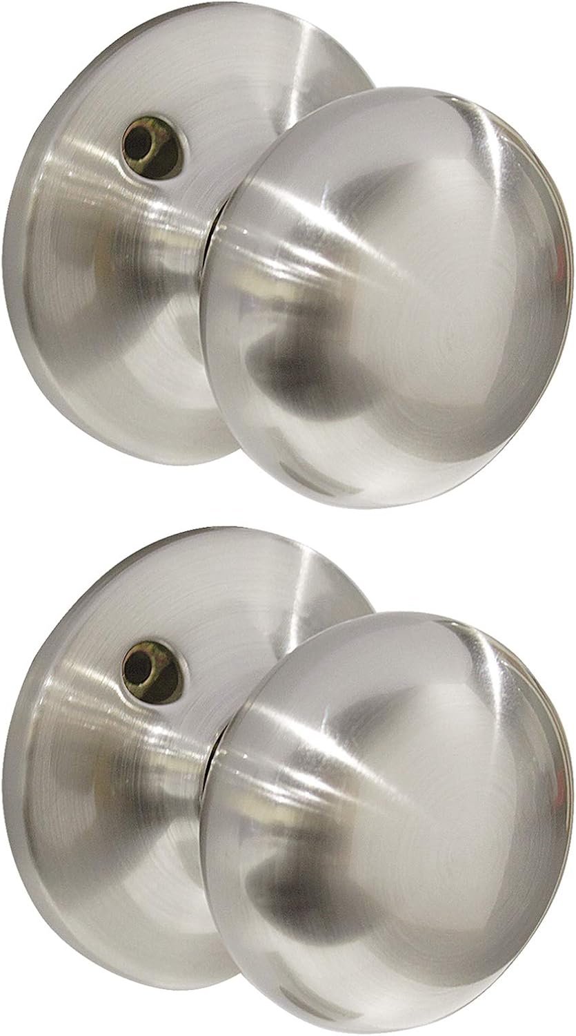 2 Pack Probrico Round Dummy Door Knob Interior Door Handle On Rose