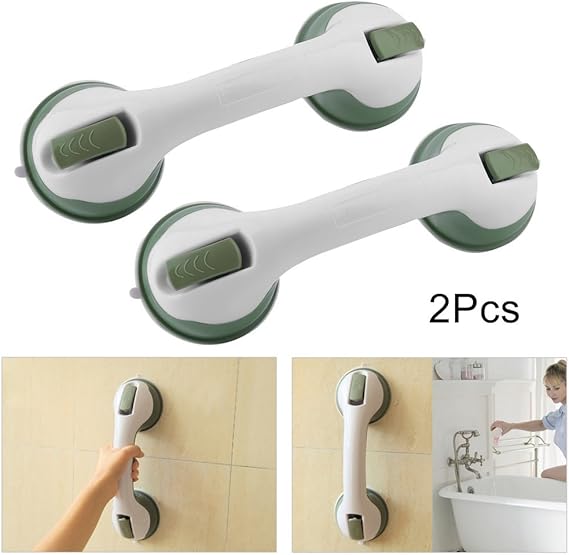 Suction Bathroom Grab Rails 2 Pack Portable Bathroom Support Handle