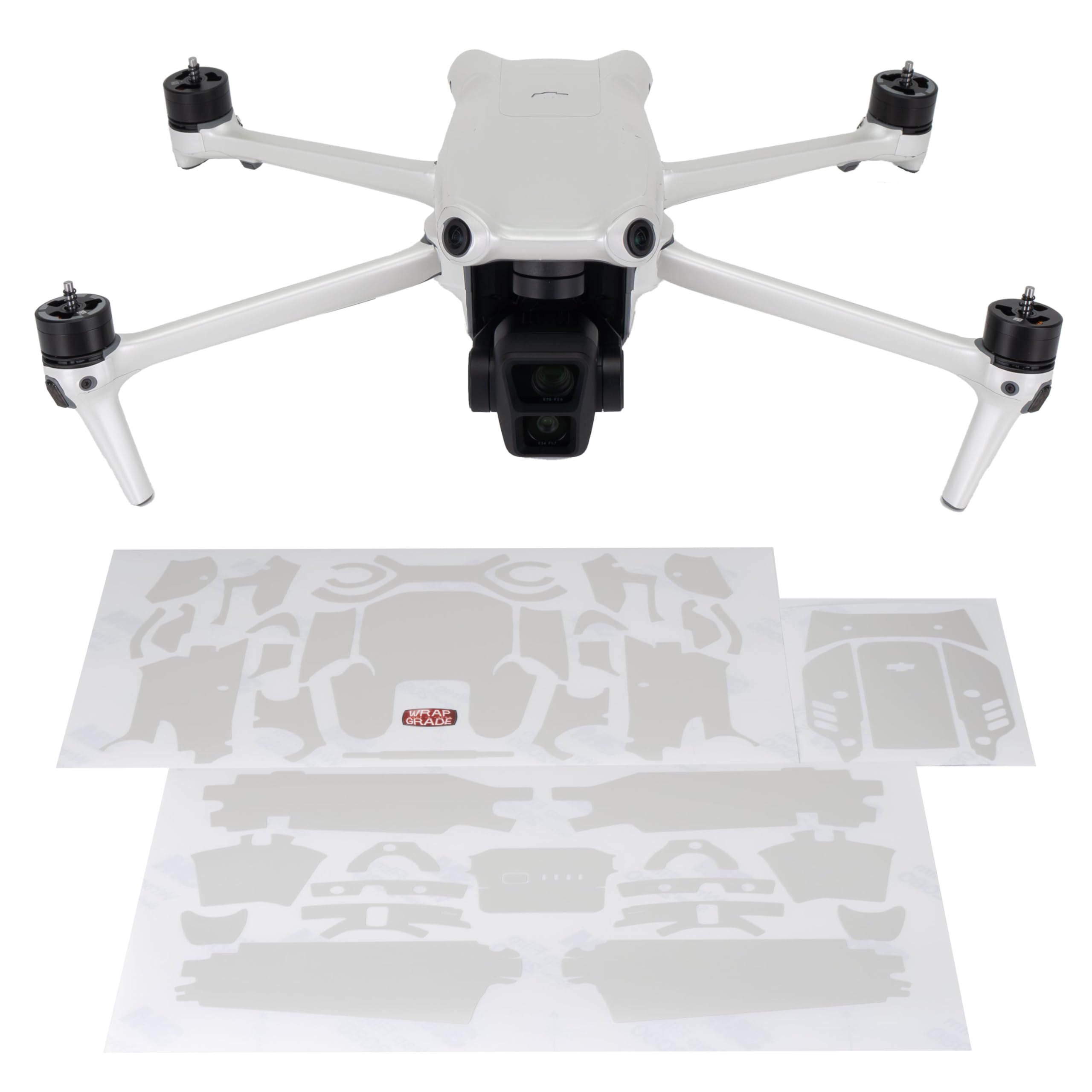 WRAPGRADE Skin Stickers compatible with DJI Air 3 | Full Wrap Set (MADAGASCAR PEARL)