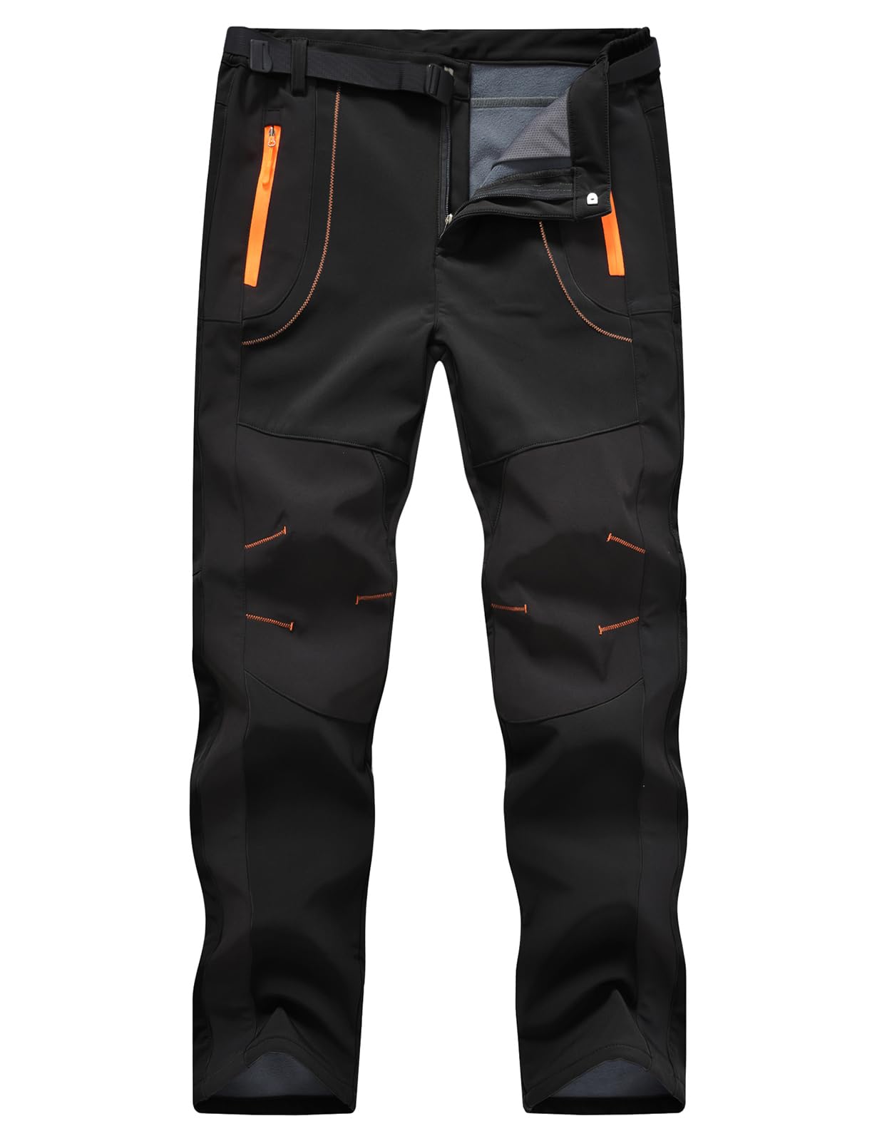 Mens Fleece Lined Waterproof Pants Toomett Men's Winter Snow - Main Image