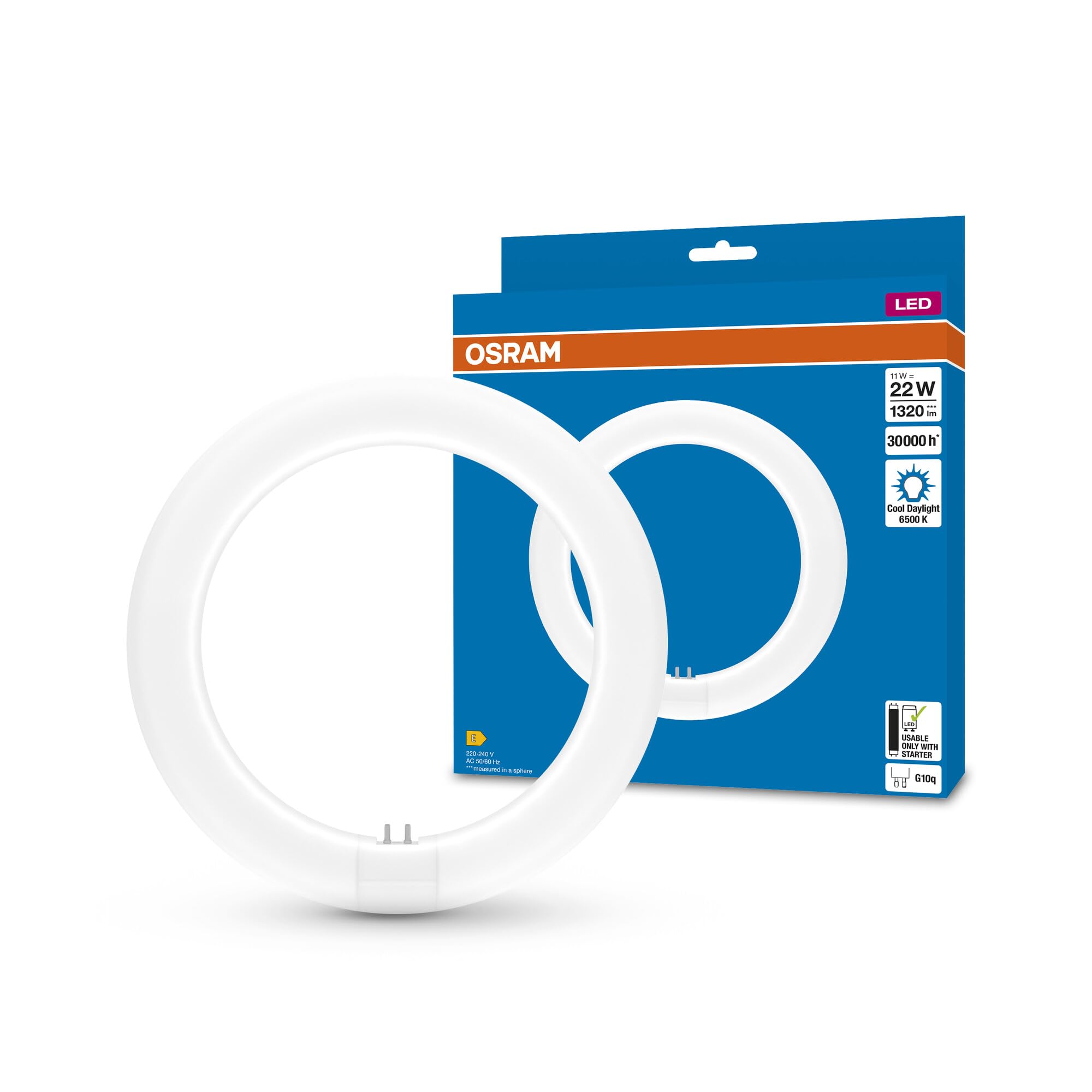 OSRAM T9C LED Tube, 11W, 1320Lm, 6500K Daylight, LED Alternative to T9 Fluorescent Lamps, Long Life, Low Energy