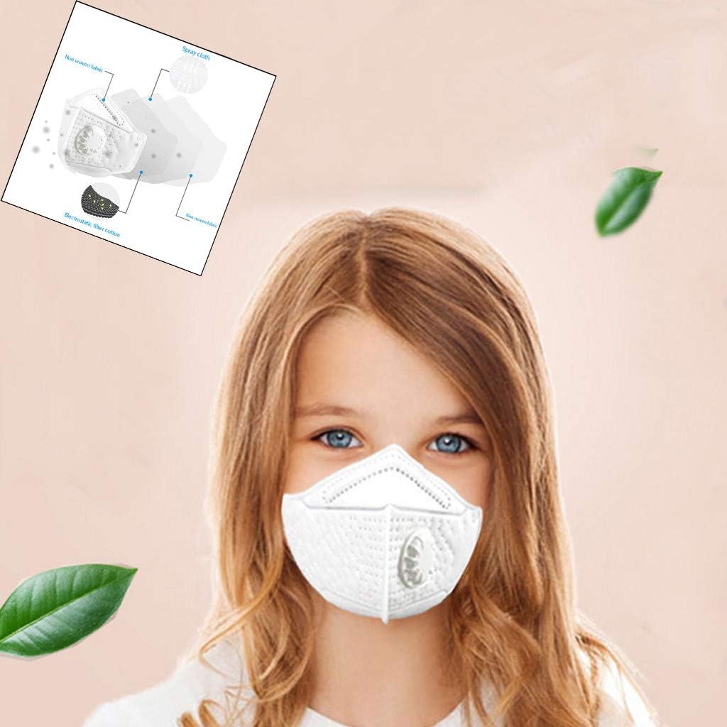 Kids Anti Pollution Mask with Activated Carbon N95 Filters Dust Mask Filtration Exhaust Gas Anti Pollen Allergy PM2.5 Air Filter Mask for Outdoor Activities