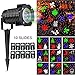 Ucharge Christmas Laser Light, [Newest Version] Snowflake Led Landscape Spotlight 10 Slides Sparkling Laser Light Show Rotating Outdoor Projection Lights Holiday, Christmas Decoration, Multi