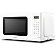 COMFEE' CM-M201K(WH) Countertop Microwave Oven with Express Cook, 6 Preset Menus and Kitchen Timer, 0.7 cu.ft. (20L), 700W, W