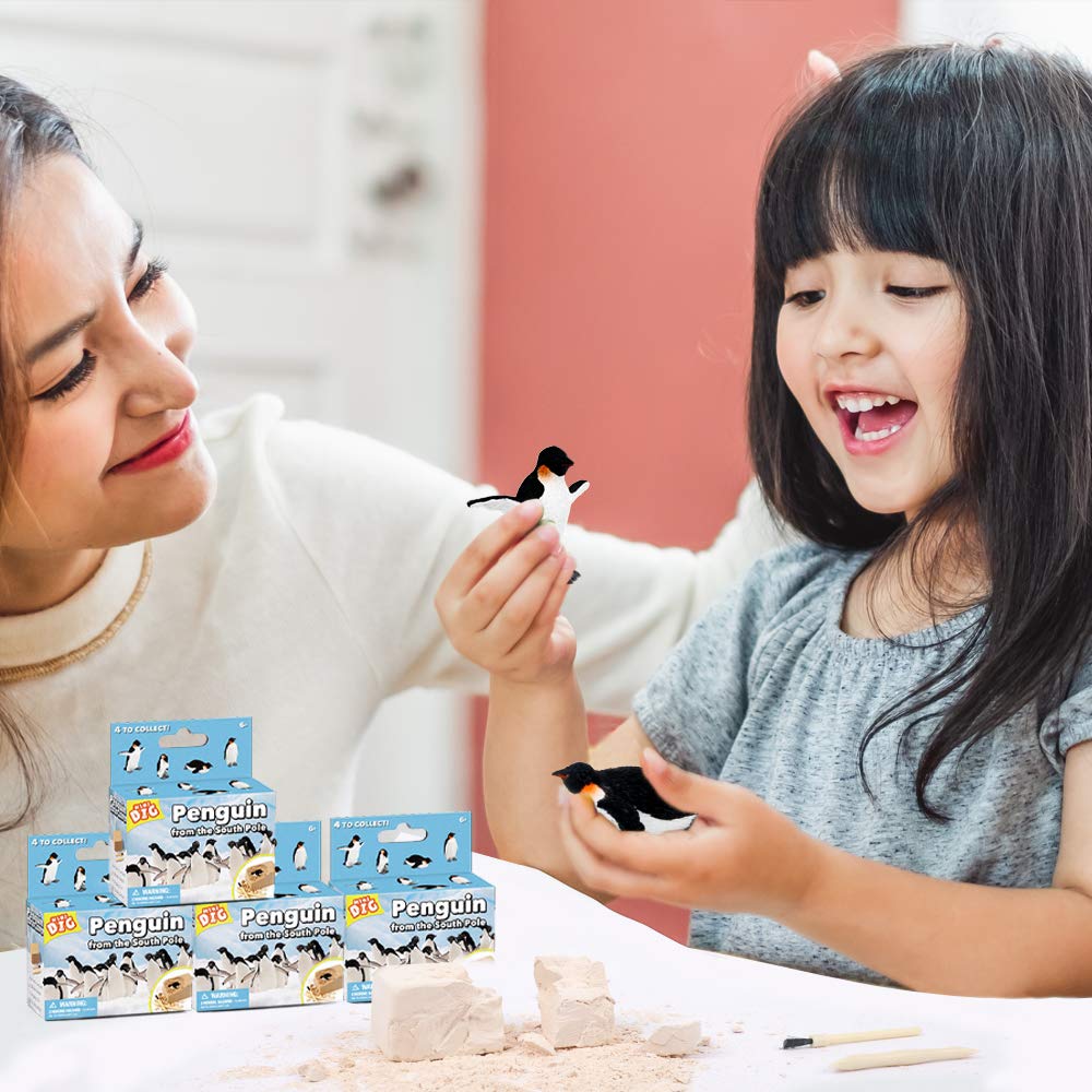 XX Excavation Dig Kit for Kids Penguin Toy 4 Styles to Collect