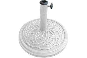 Bond Manufacturing 60478A Gaelen Umbrella Base, 12kg, White/Off-White