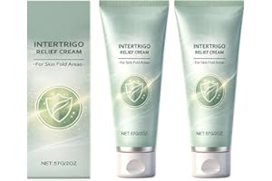 Intertrigo Cream for Skin Folds, Chafing Relief with Moisturizing Formula, Non-Sticky & Sensitive Skin Safe (2 Pcs)