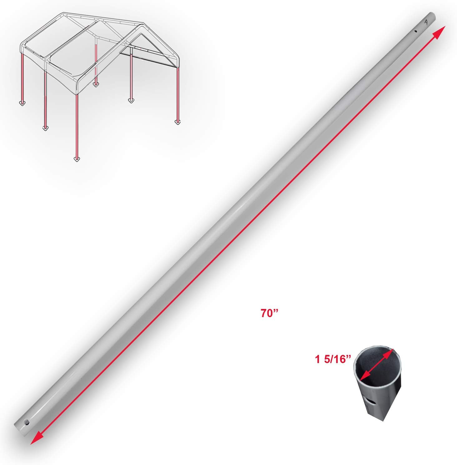 Amazon Com Leg Pole 70 For 10 X 20 Caravan Canopy Domain