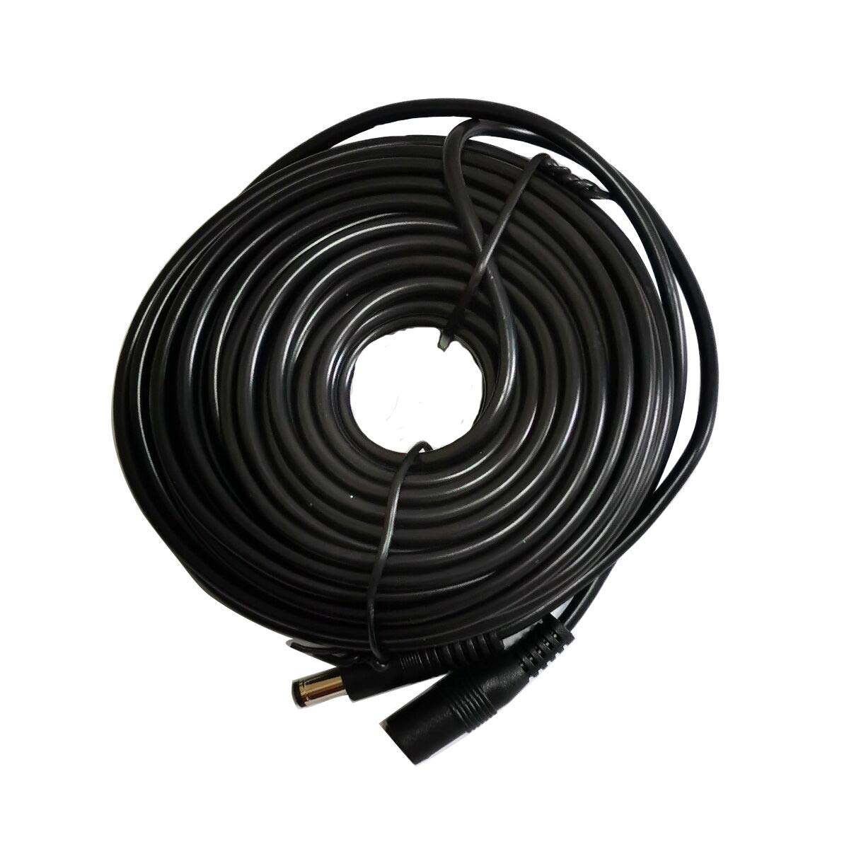 33ft Black 12V DC Power Universal Extension Cable 2.1mm x 5