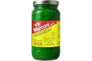 Marconi The Original Chicago Style Green Relish – Sweet Pickle Relish for Hot Dogs, Burgers & Sandwiches – Classic Windy City Flavor – 16 oz Jar