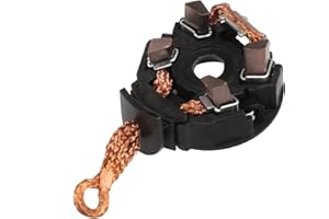 A ABSOPRO Car Starter Motor Brush Holder Assembly for Toyota Camry 2002-2009 Metal Plastic Black