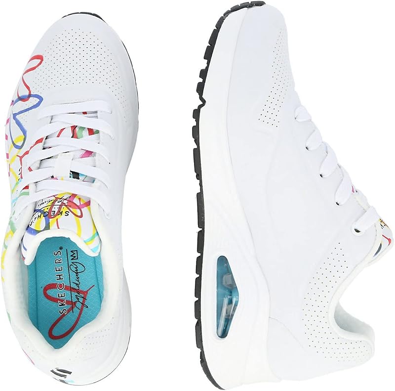 Skechers, Scarpe da Ginnastica Donna, Bianco, 38 EU
