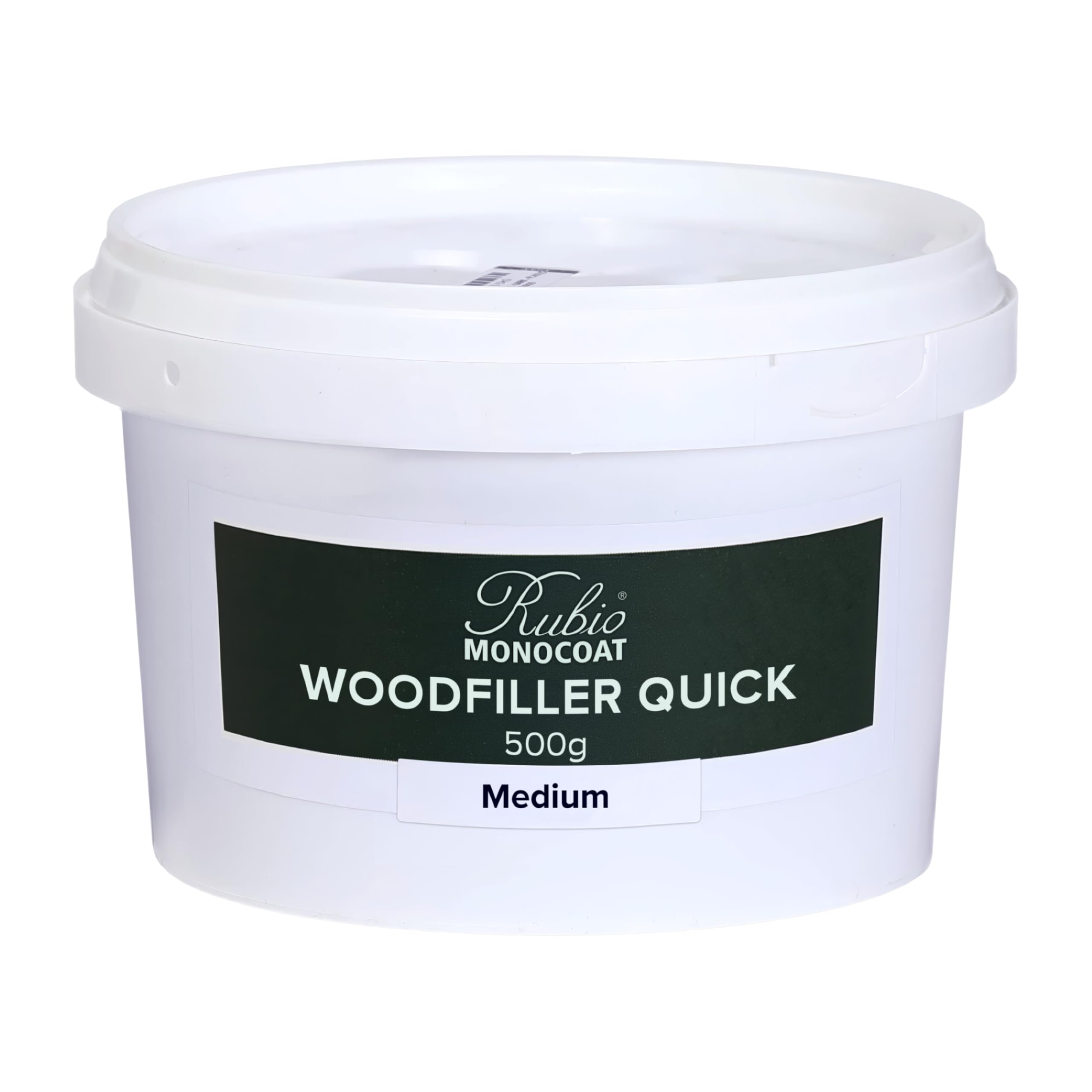 Rubio Monocoat Woodfiller Quick (Medium), 0.5kg Tub | Quick-Curing Putty for Interior Joinery & Wood