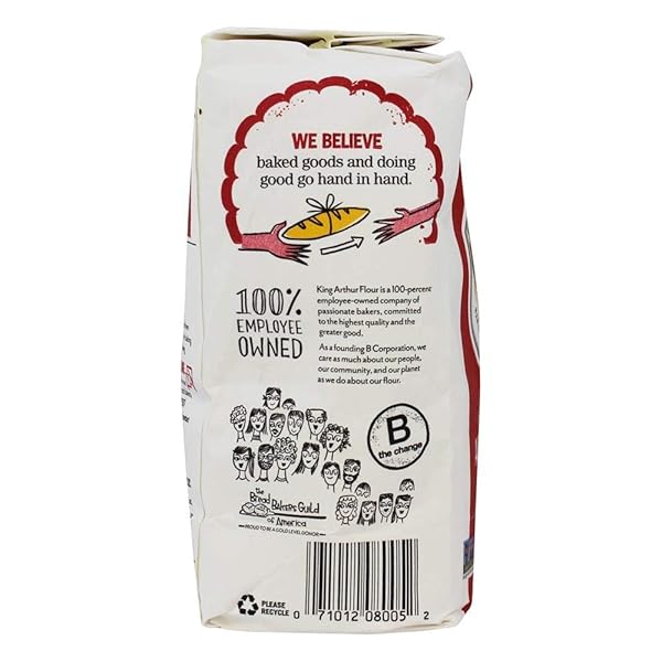 KING ARTHUR 100% ORGANIC ALL-PURPOSE FLOUR, UNBLEACHED, 2 LB (PACK OF 1) – NON-GMO PROJECT VERIFIED, NO PRESERVATIVES