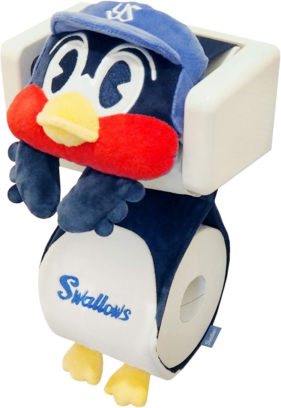 Amazon 東京ヤクルトスワローズ つば九郎トイレットペーパー ホルダー カバー 入れ つば九郎 グッズ 東京ヤクルトスワローズ インテリア 寝具