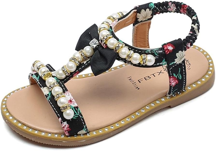 Baby Girls Sandals for 06 Years Old, ️ Xinantime Kids Bowknot Pearl Crystal Princess Shoes