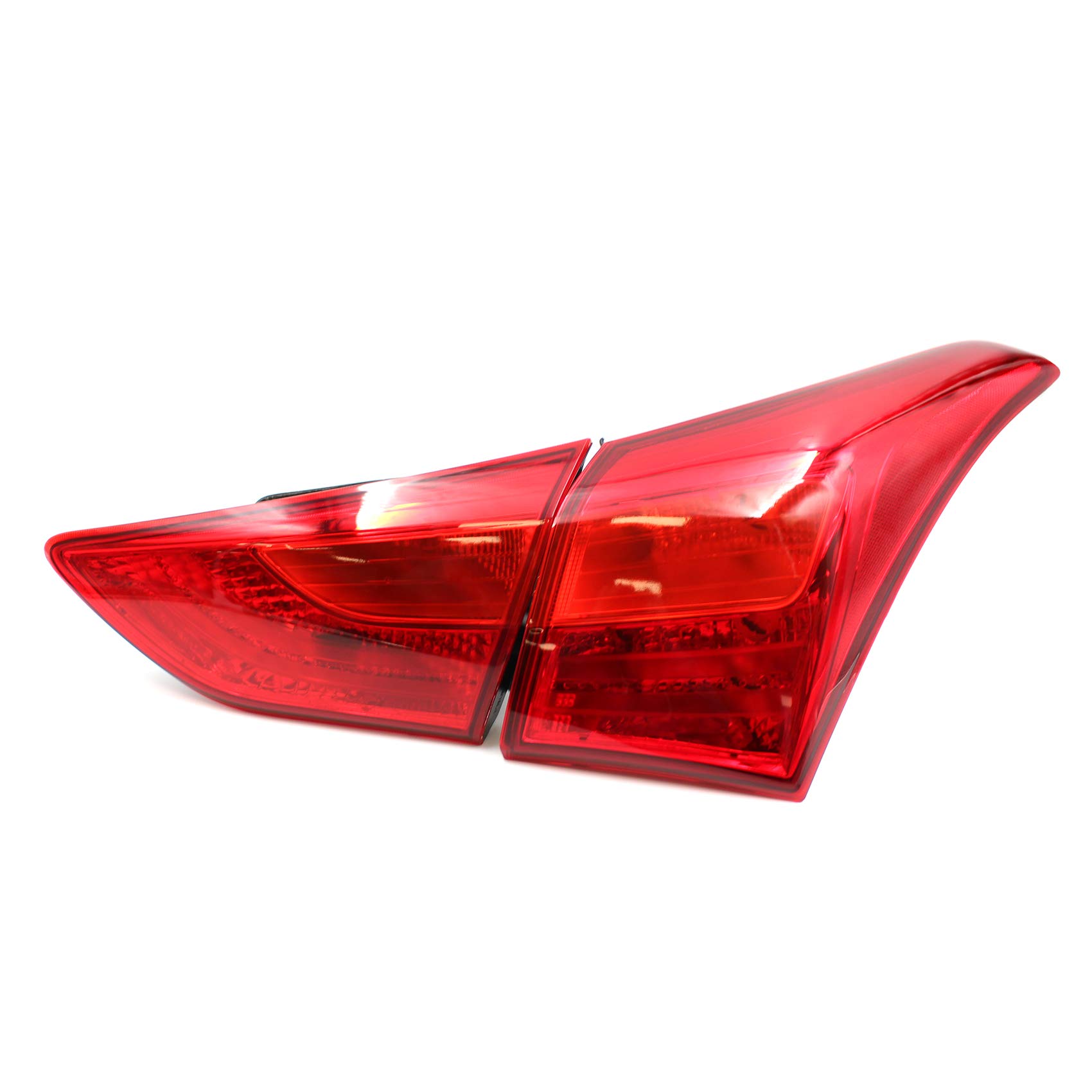 C054 Rear Lights Film Set Sticker Tint Film Rear Lights Perfect Fit for Rear Light Self-Adhesive Car Accessories (Red)