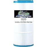 HANXER® Sundance Spa Filter 6540-490 Replaces for Hot Tub Filter C-8325, Filbur FC-2790, PSD125U, 817 0050, 03FIL1400, 81254, 125 Sq.Ft. Spa Hot Tub Filter, 1 Pack