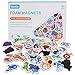 Baobë Fridge Magnets for Toddlers 42 PCS Foam Magnets Early Learning Educational Toy for 3 Year Old Boys Girls Kids (Animals)