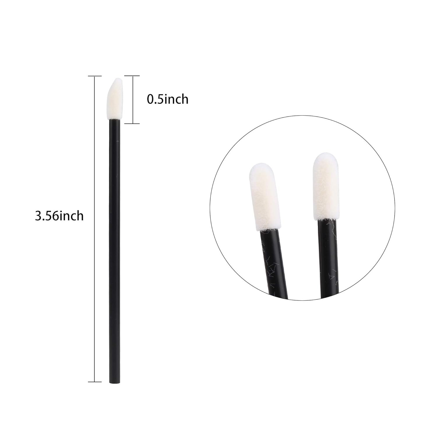400PCS Disposable Lip Brushes Lip Gloss Applicators Make Up Brush Lipstick Lip Gloss Wands Makeup Applicators Brushes Applicator Tool Makeup Beauty Tool Kits Disposable Lip Brushes Tool Kits Black: Beauty