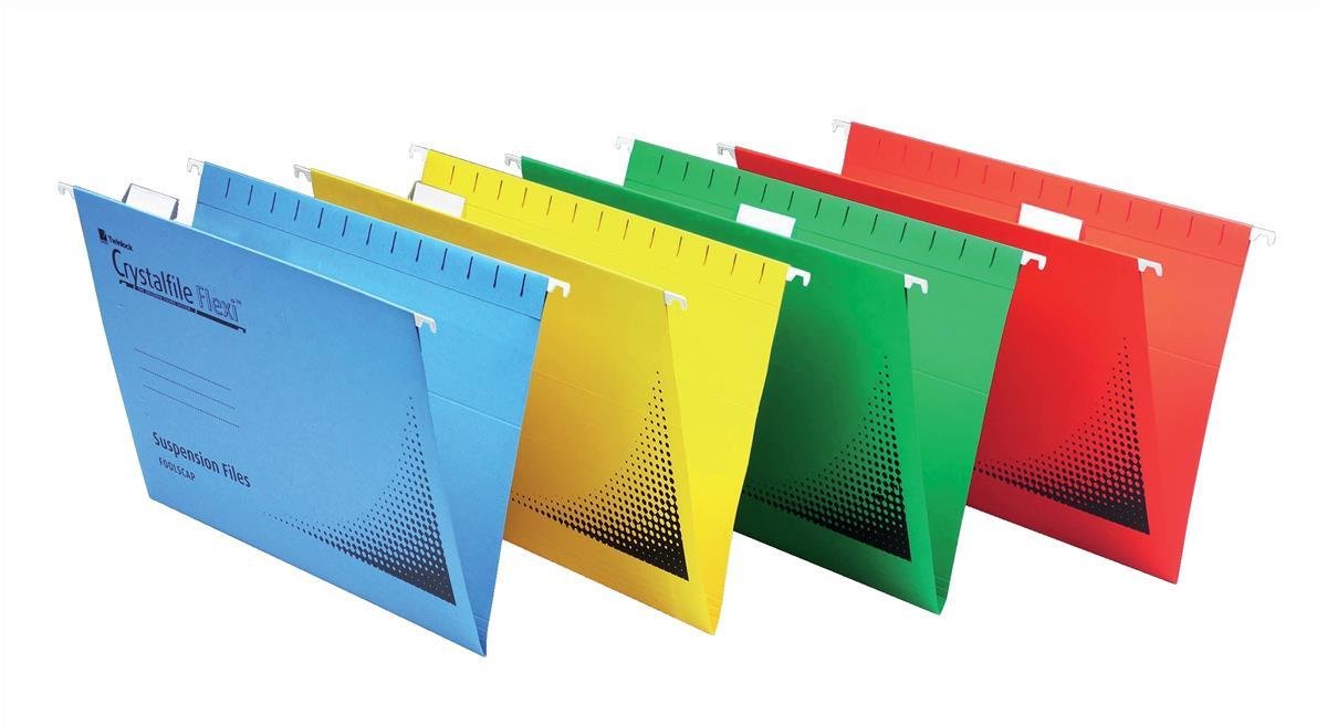 Rexel Flexi Tabs for Crystalfile Flexifile Suspension Files, Clear, Pack of 50, 3000057