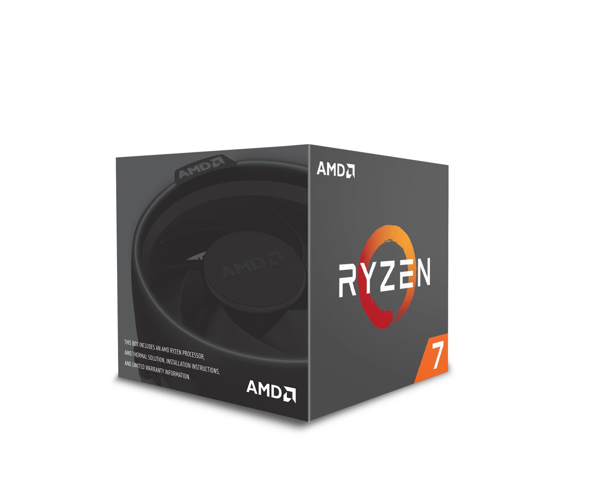AMD YD1700BBAEBOX Ryzen 7 1700 Processor with Wraith Spire RGB LED Cooler