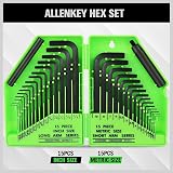 Swanlake 32-Piece Hex Key Set with Torque Handle SAE Metric in Case view 3