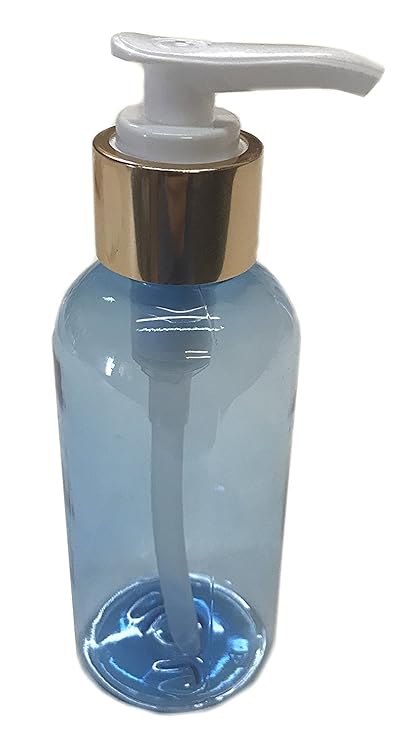 blue soap bottle