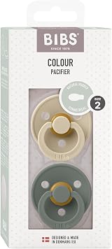 BIBS Colour Dummy 6-18 Months 2-Pack Symmetrical Teat Vanilla Pine view 3