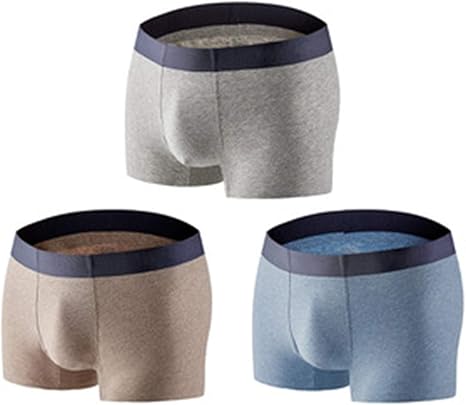 Bequeme Boxershorts Sport Herren Boxershorts Unterwäsche Knopffliege 3er-Pack Baumwolle 3er Pack Boxershorts Herren