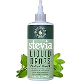 Stevia Liquid Drops, Original Flavor, 8 Fl Oz | Pure stevia drops with zero calories and carbs. Delicious sugar substitute for keto and paleo diets, 1,823 servings.