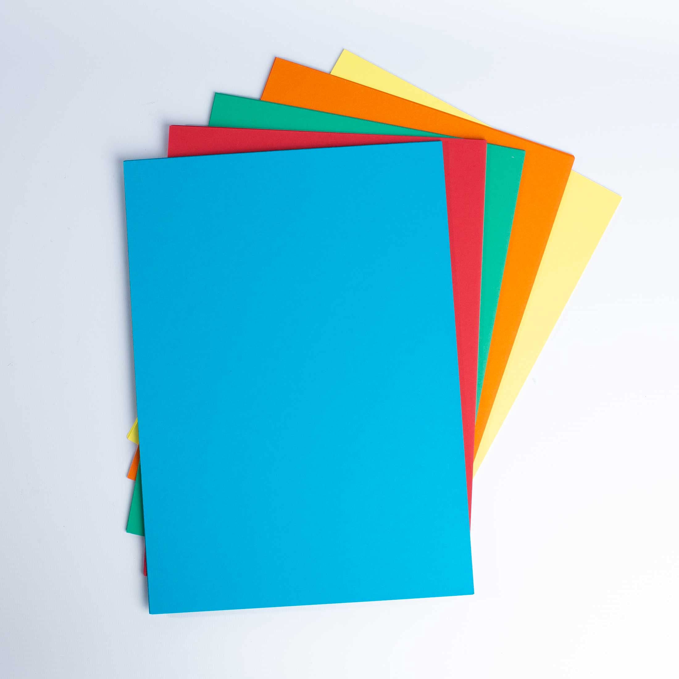 House of Card & Paper A2 210 GSM Card - Assorted Bright Card (Pack of 50 Sheets)