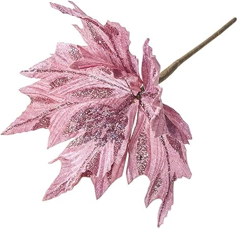 Stella Di Natale Rosa.Singeru Decorazione Per Albero Di Natale Artificiale Con Stella Di Natale Glitterata Rosa Amazon It Casa E Cucina