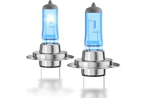 OKOENIEO H7 Halogen Headlight Bulbs, Standard High Beam or Low Beam or Fog Light Bulb, DC 12V 55W 5000K,4000 Lumens,White Headlight Bulbs,Head Light Bulbs for Car,High Brightness Headlight Bulb, Pack of 2