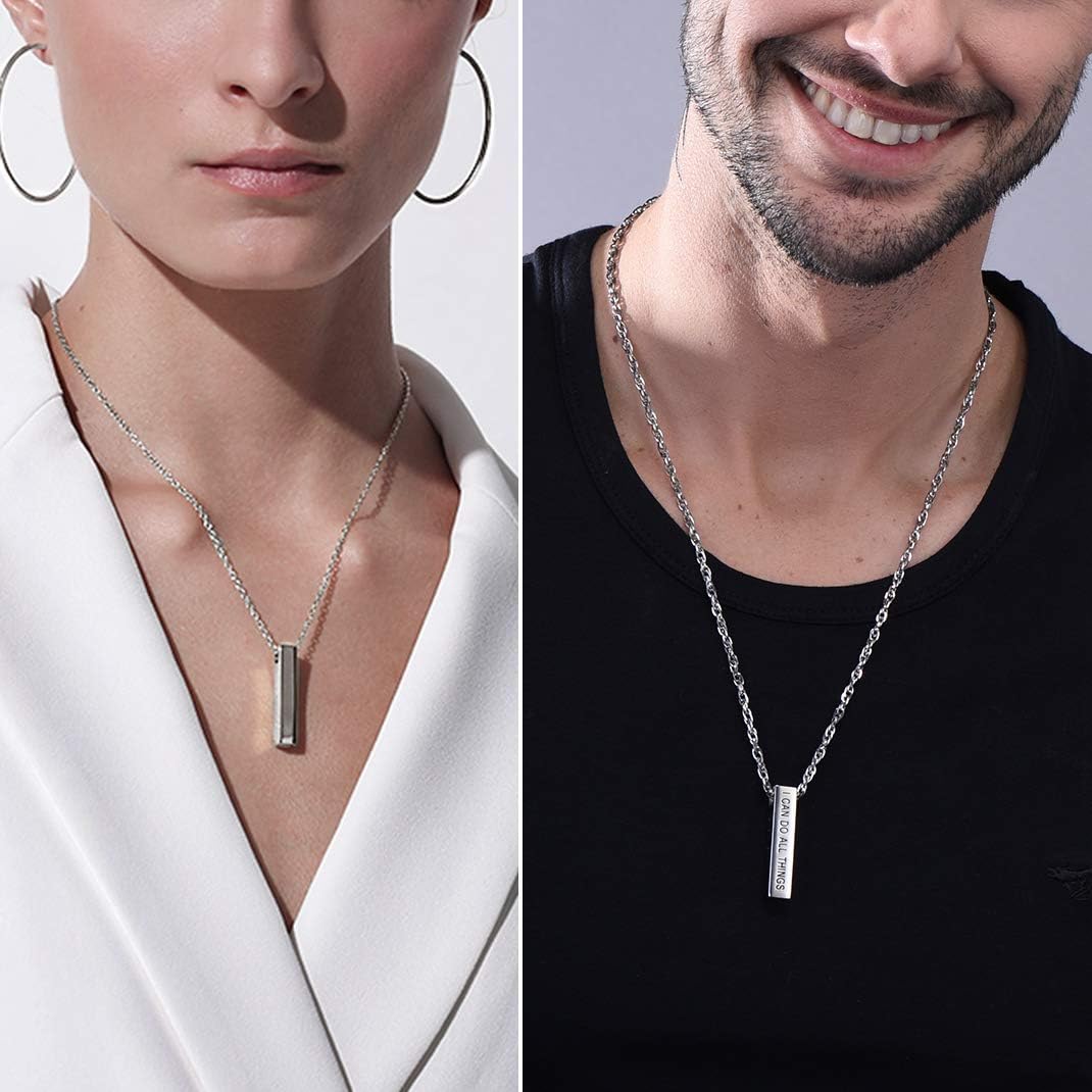 GoldChic Silver Necklaces Cube Keepsake Urns for Ashes Mini 316L Stainless Steel Cremation Pendant Necklace Keepsake Jewellery for Memorial - Image 3