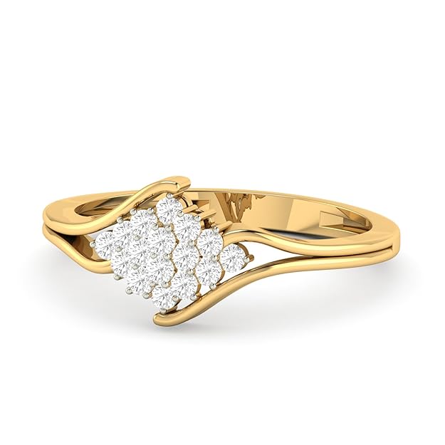 Buy PC Jeweller The Alita 18KT Yellow Gold & Diamond Rings at Amazon.in
