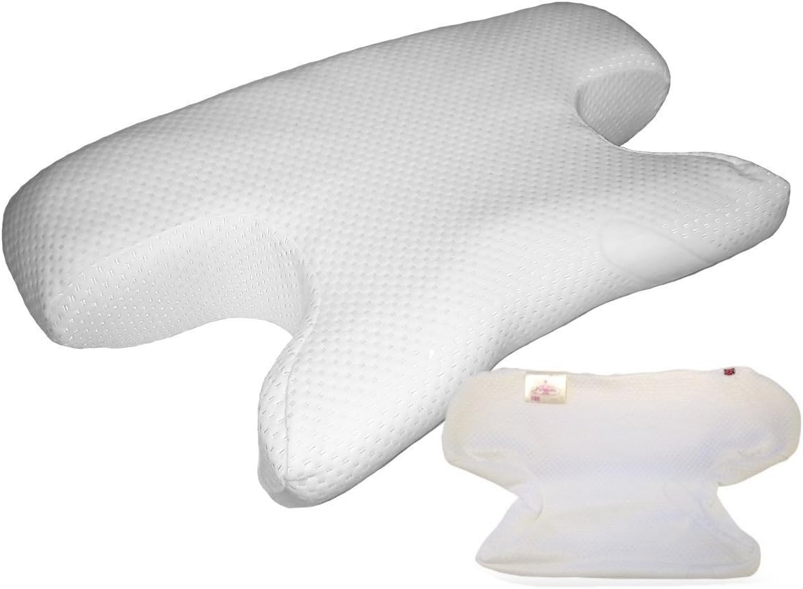 Putnam CPAP BIPAP Continious Positive Air Pressure Sleep Apnea Mask Pillow with Spare Cover (Large King with 1 Spare Cover)