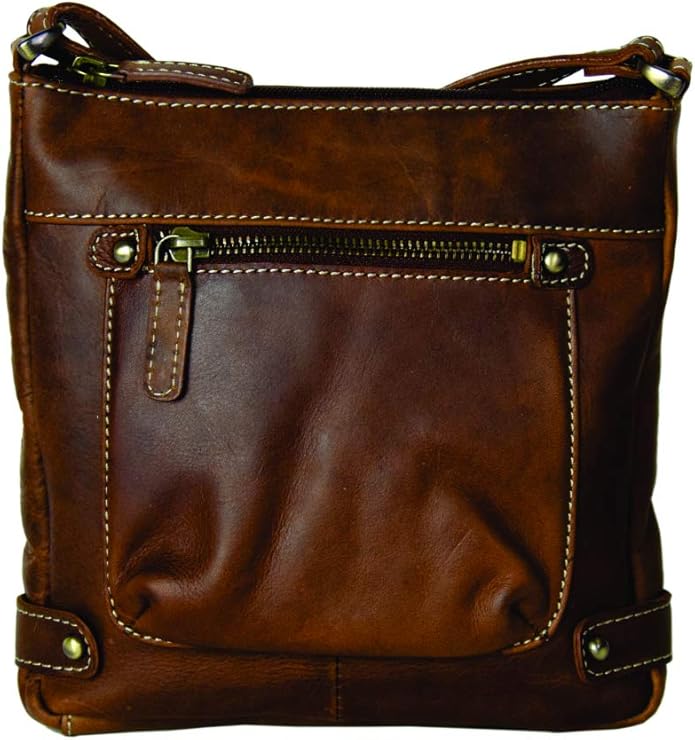 Rugged Earth Small Compact Leather Purse with top zipper Amazon.ca Shoes & Handbags