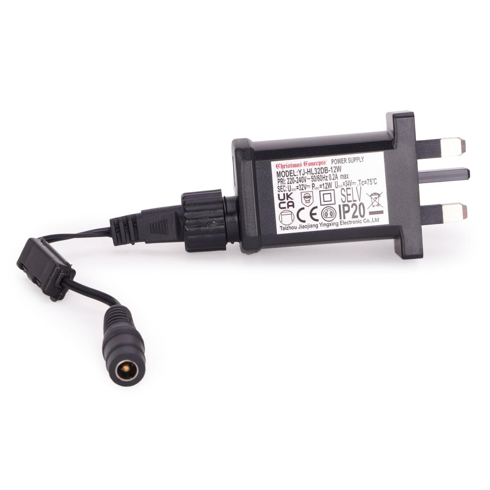 Christmas Concepts® 32V 12W IP20 Electronic Transformer Without Lead - Suitable for Christmas Decorations