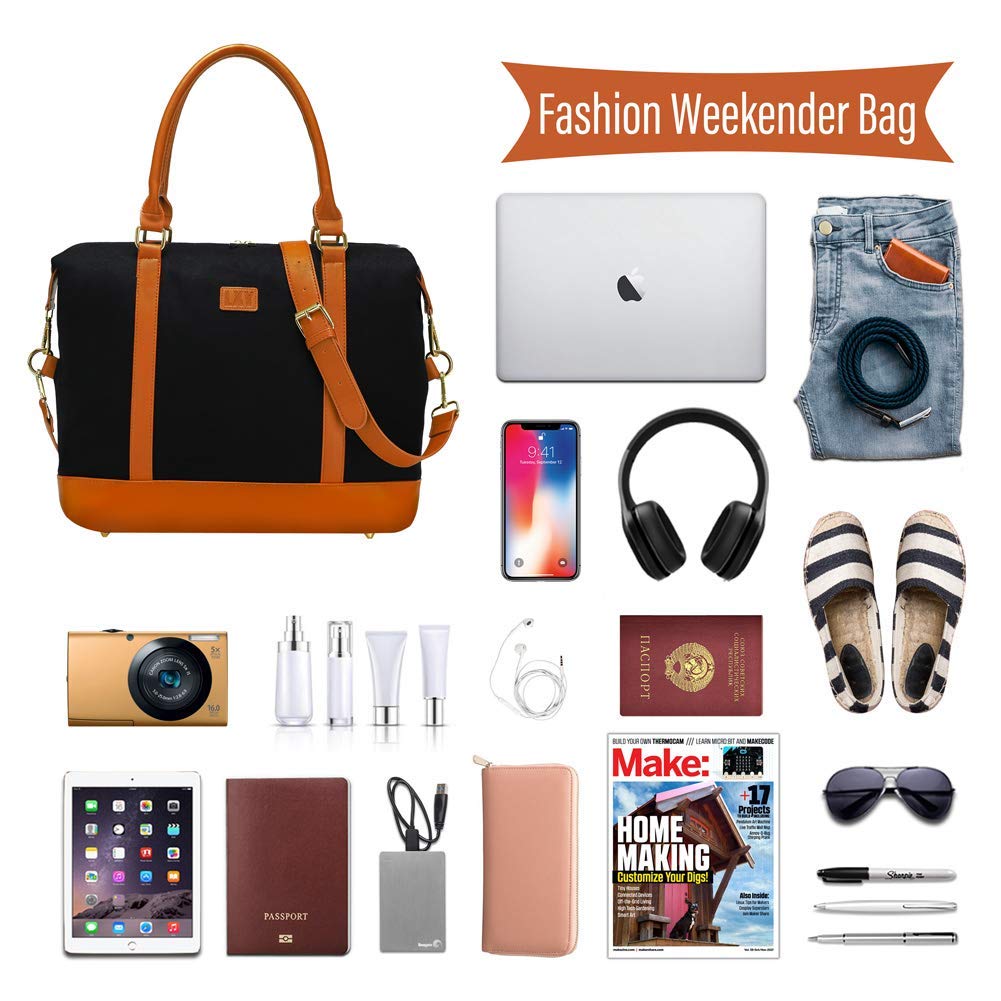 Travel Weeknder Bag Overnight Bag Canvas Carry On Shoulder Duffel | Desertcart Gambia Travel Weeknder Bag Overnight Bag Canvas Carry On Shoulder Duffel | Desertcart Gambia