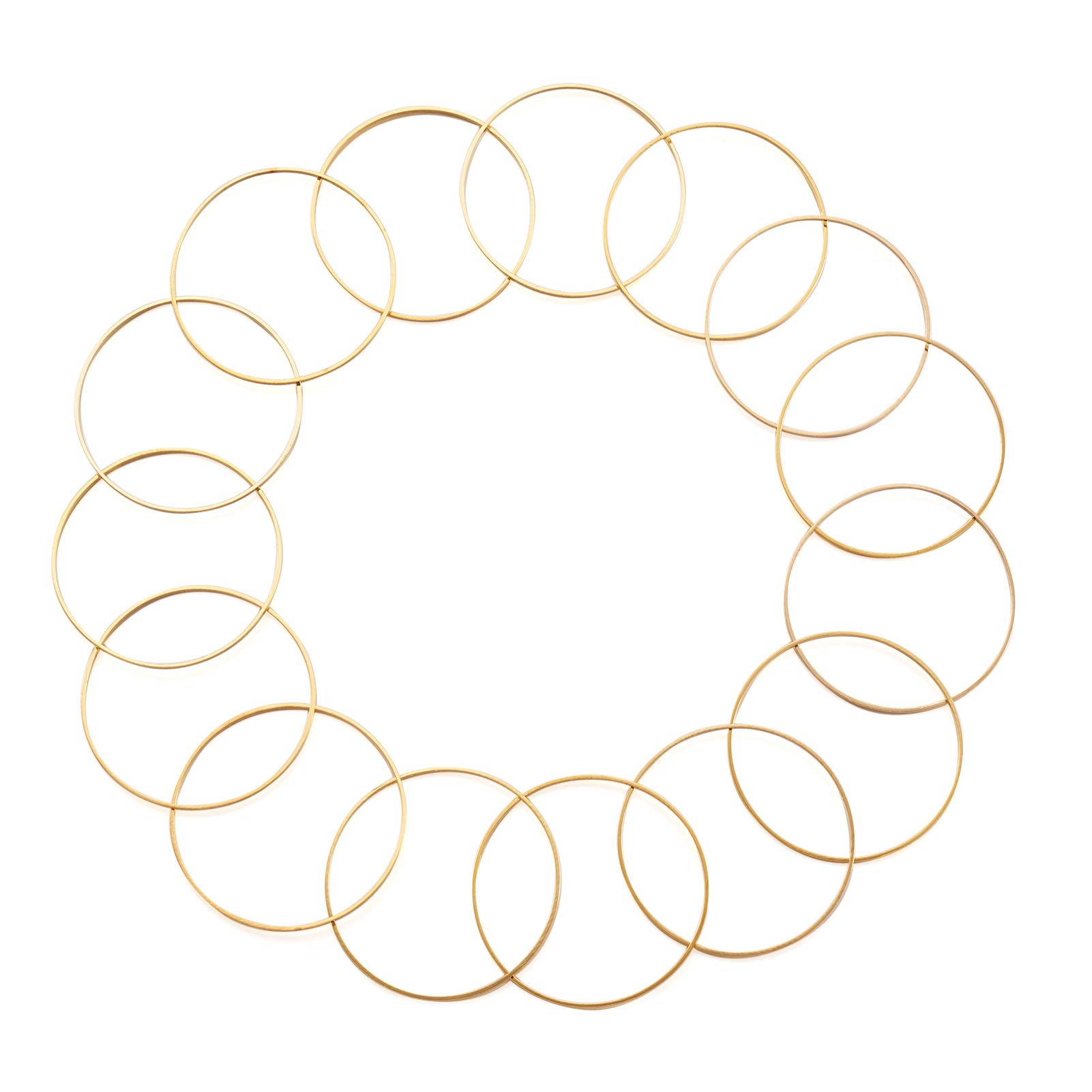 Pandahall Brass Round Hollow Charms Pendants 25 mm gold