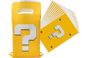 OULUN 30Pcs Super Brothers Party Favor Bags,Super Brothers Birthday Gift Candy Bags,Super Brothers Question Mark Party Decoration Supplies