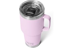 YETI Rambler 30 oz Travel Mug, Stainless Steel, Vacuum Insulated with Stronghold Lid, Cherry Blossom