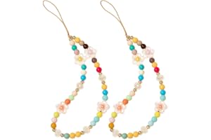 Staqlo Beaded Phone Lanyard Straps Girly Cute Fixed Beads Pearl Neck Lanyards