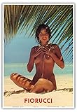 Fiorucci - Girl on Beach - Vintage Advertising